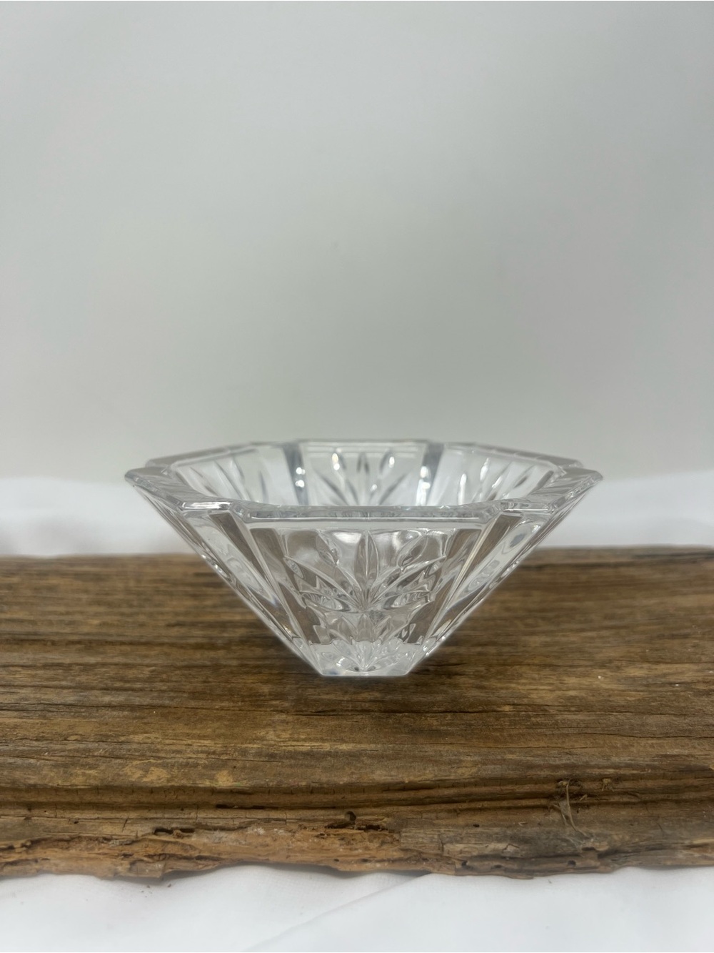 Vintage WMF Crystal Hexagon Bowl